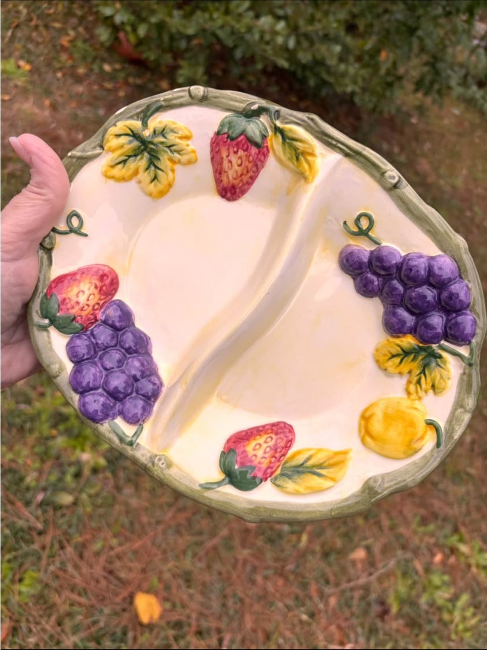 Fruit Divided Serving Dish